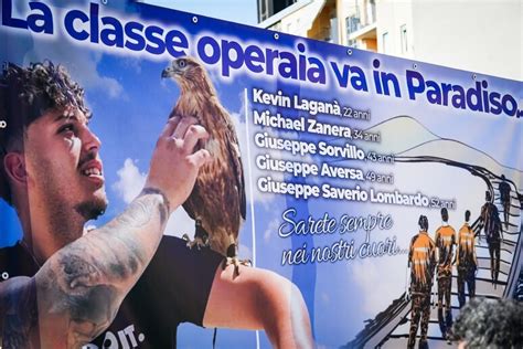 Brandizzo, ricordati i cinque operai morti nell'incidente ferroviario.